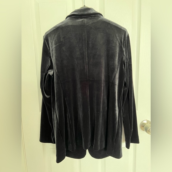 J.Jill Velvet Black Blazer - Picture 2 of 7
